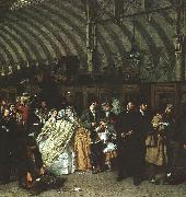 William Powell  Frith The Railway Station France oil painting artist